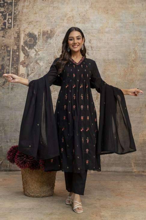 Janni cotton black Kurti bulk suppliers in Kolkata